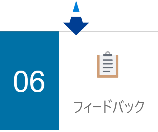 お試し体験の流れ6：フィードバック